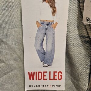 Celebrity Pink Wide Leg Light Blue Jeans Size 19